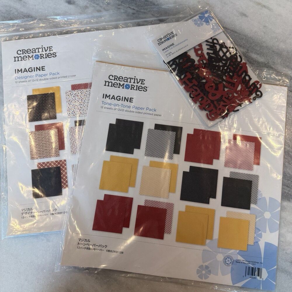 Creative Memories Scrapbooking Imagine 12x12 Paper Packs & Die Cuts  Disney